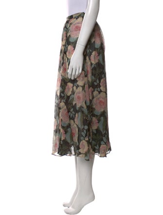 DÔEN Silk Midi Length Skirt