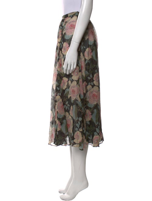 DÔEN Silk Midi Length Skirt