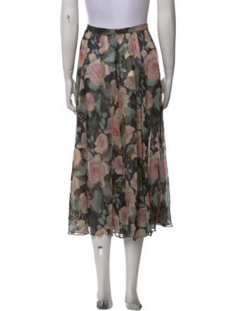 DÔEN Silk Midi Length Skirt