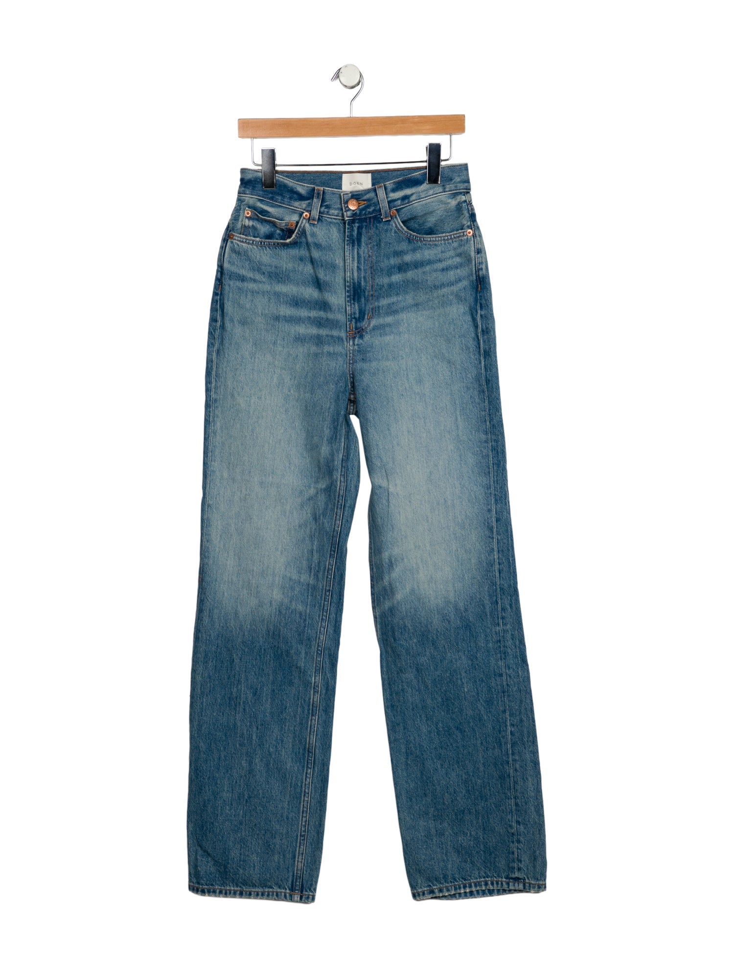 DÔEN High-Rise Straight Leg Jeans