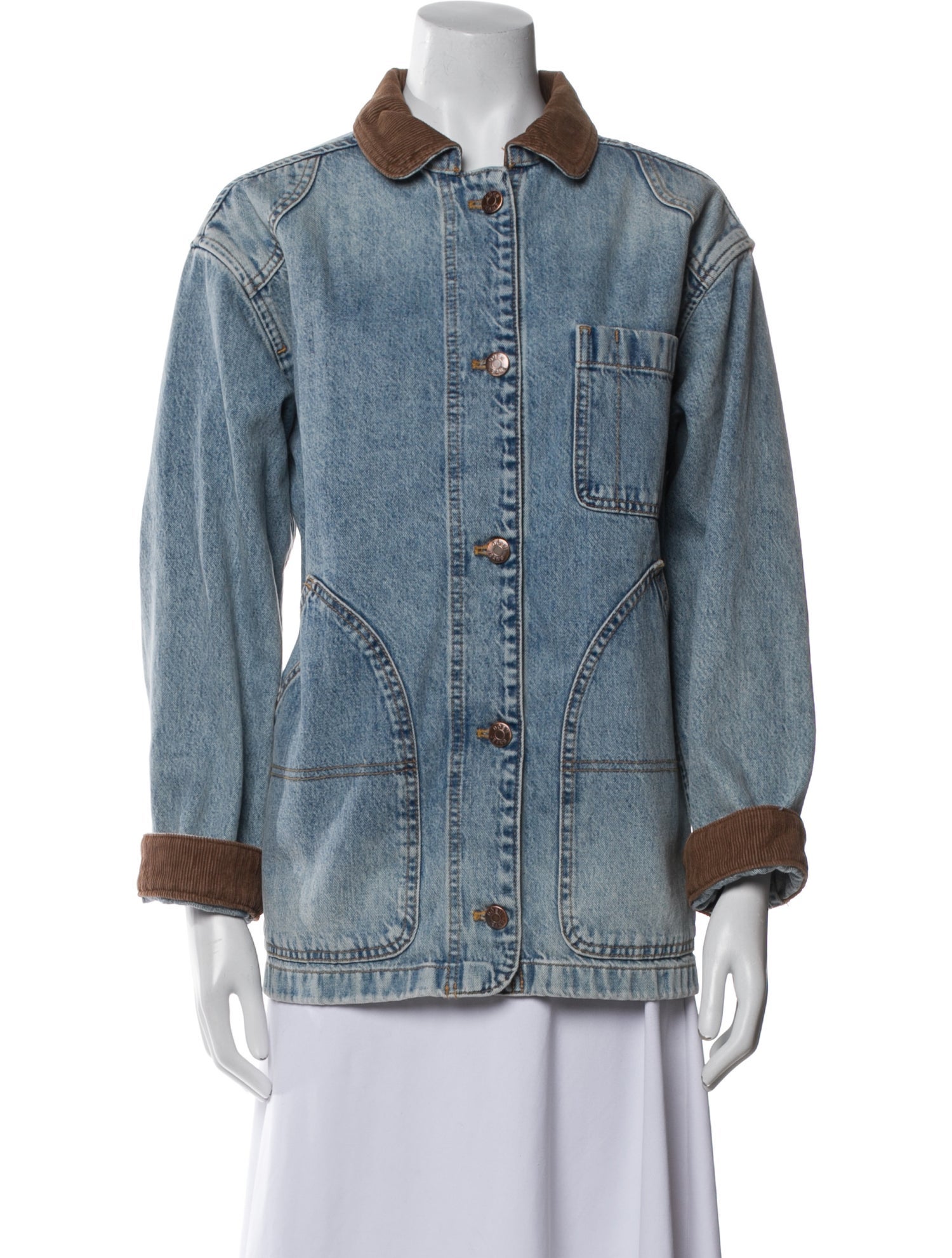 DÔEN Printed Denim Jacket