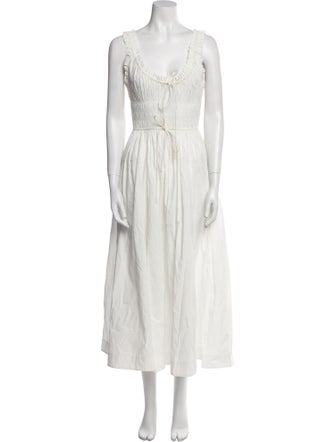 DÔEN V-Neck Long Dress