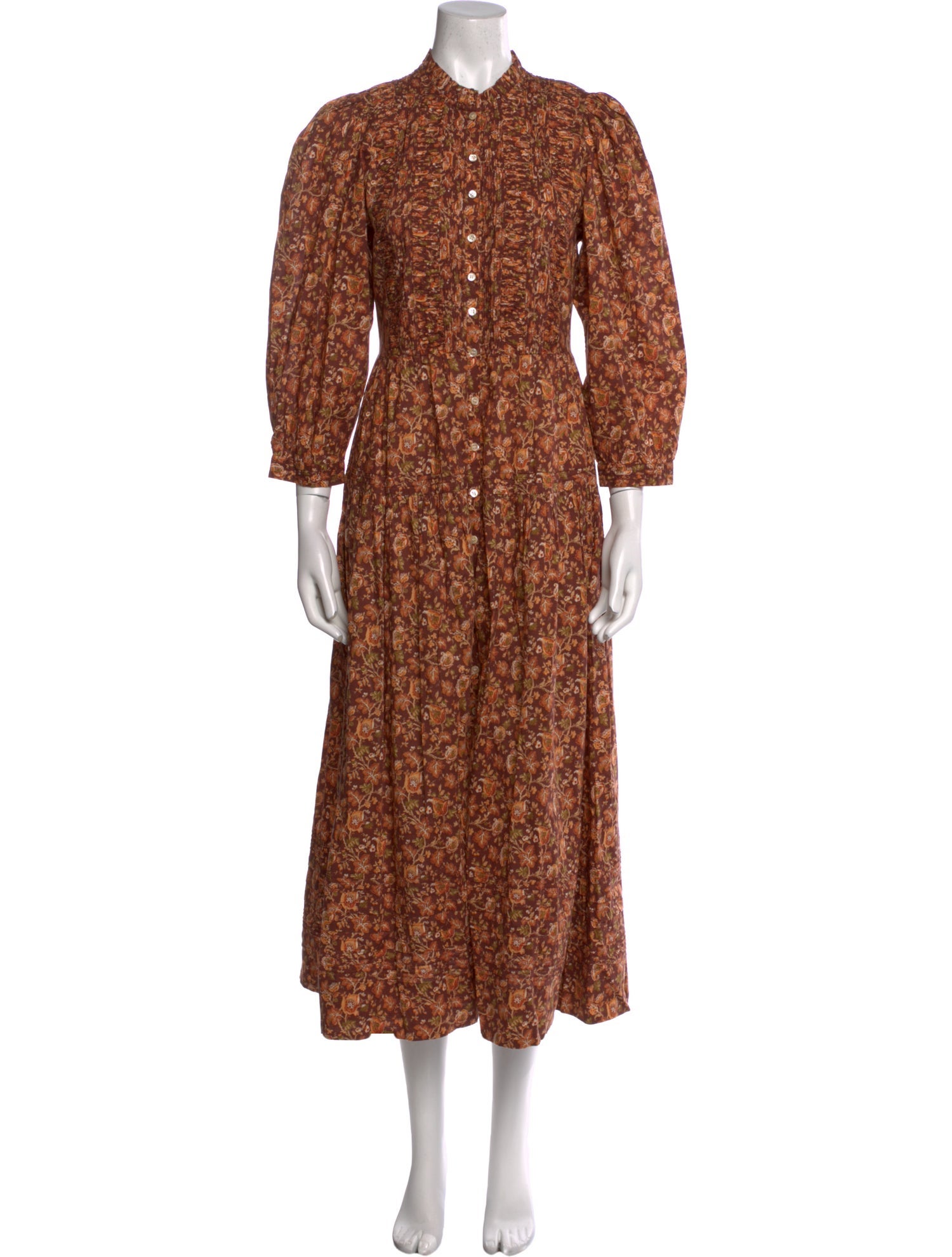 DÔEN Floral Print Long Dress w/ Tags