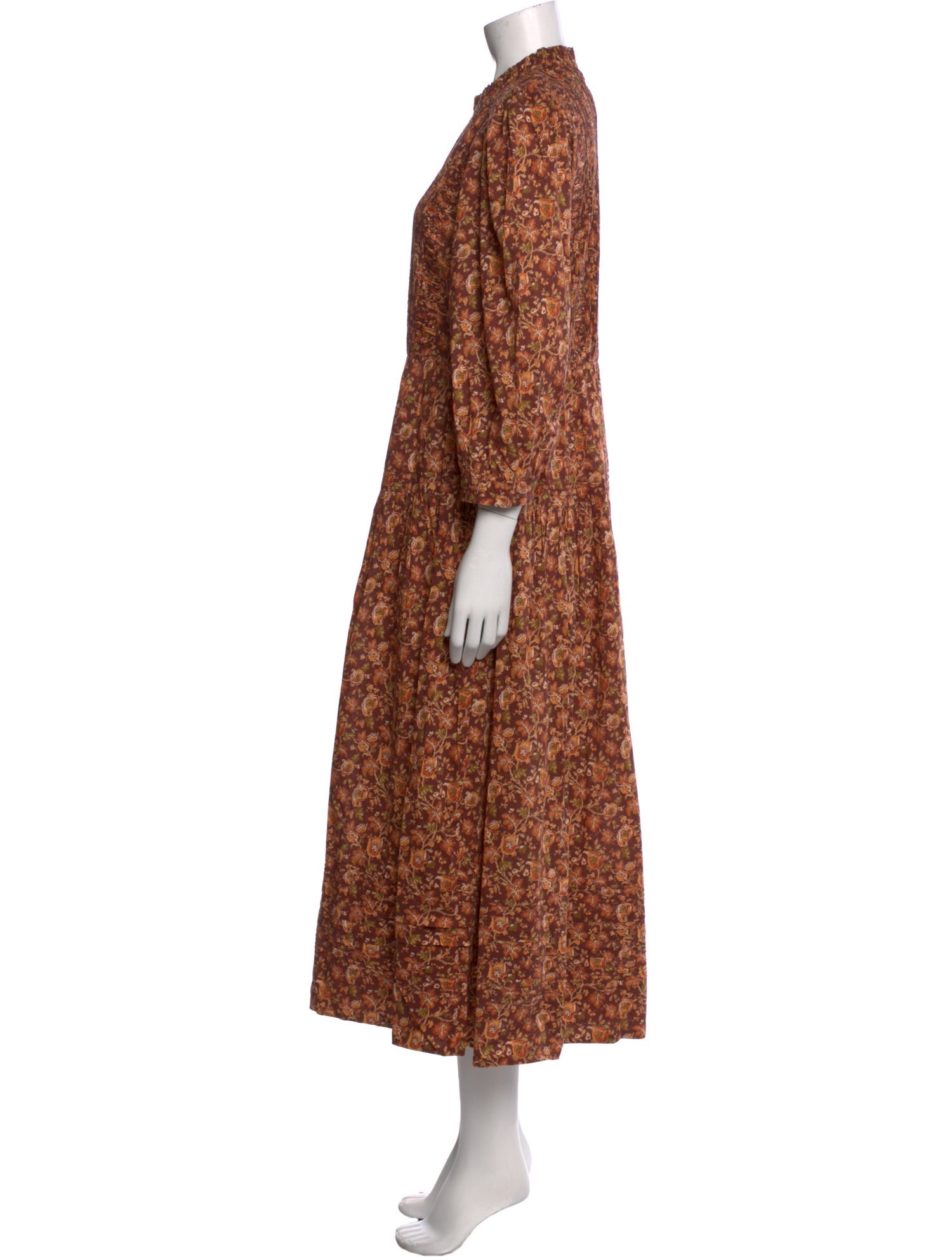 DÔEN Floral Print Long Dress w/ Tags