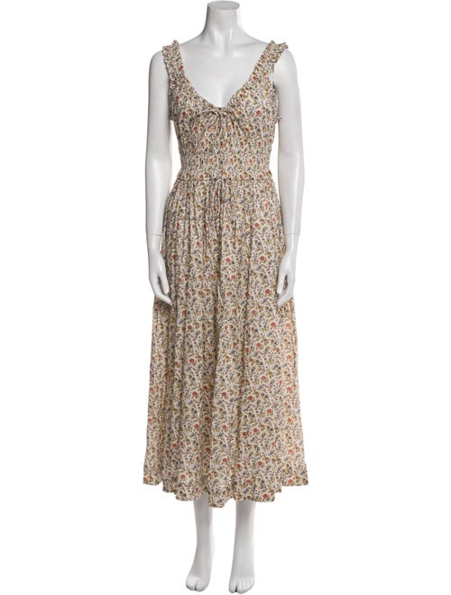 DÔEN Floral Print Long Dress