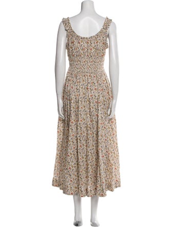 DÔEN Floral Print Long Dress