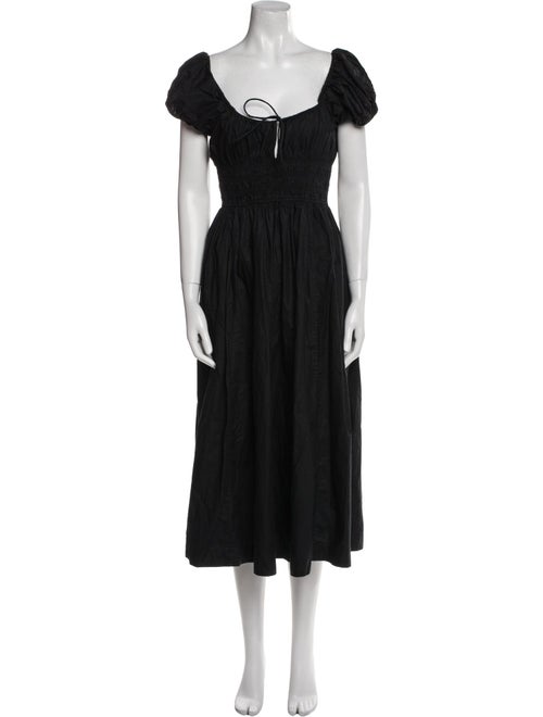 DÔEN Square Neckline Midi Length Dress