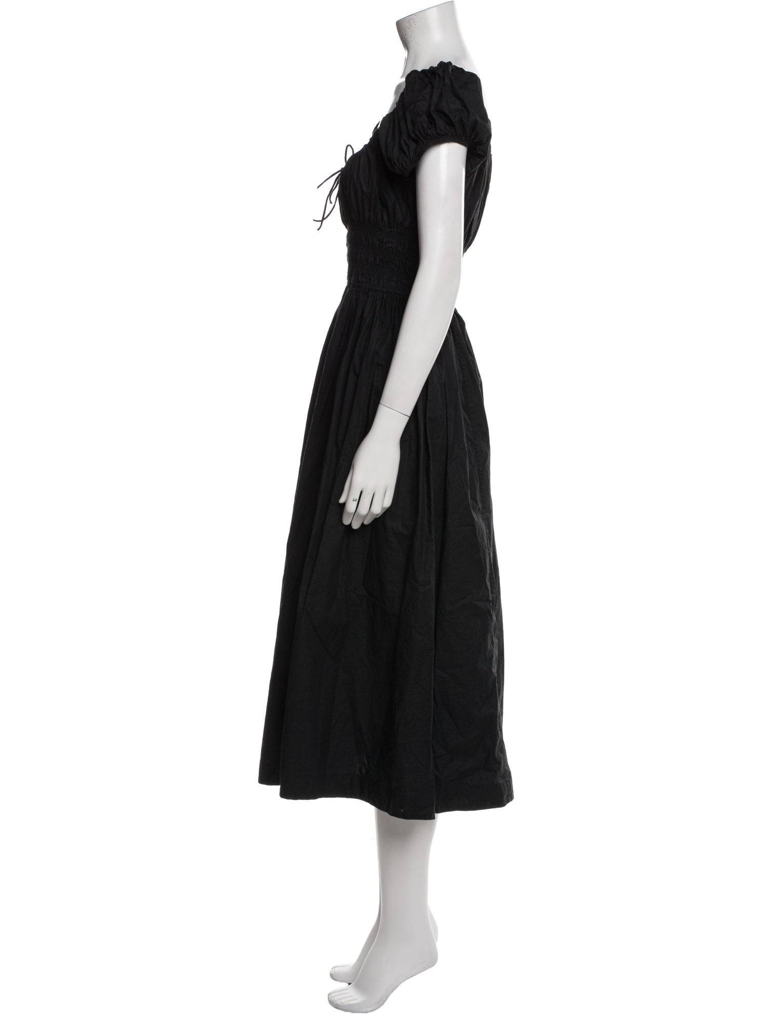 DÔEN Square Neckline Midi Length Dress