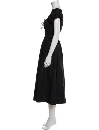 DÔEN Square Neckline Midi Length Dress