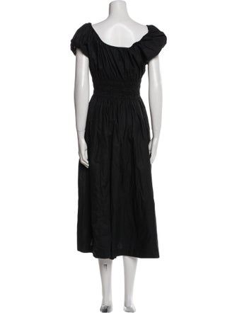 DÔEN Square Neckline Midi Length Dress