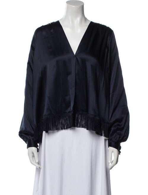 DÔEN Silk V-Neck Blouse