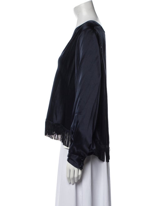 DÔEN Silk V-Neck Blouse