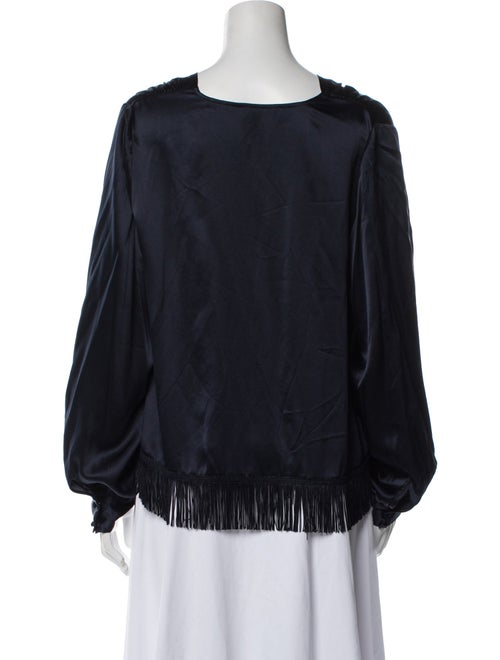 DÔEN Silk V-Neck Blouse