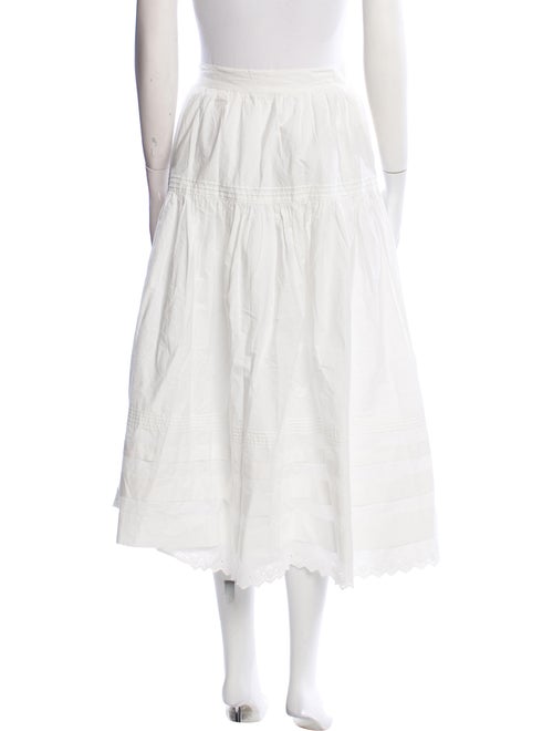 DÔEN Pleated Accents Midi Length Skirt