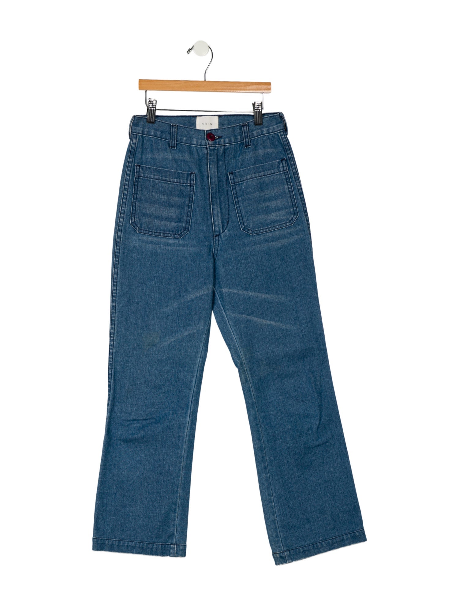 DÔEN High-Rise Straight Leg Jeans