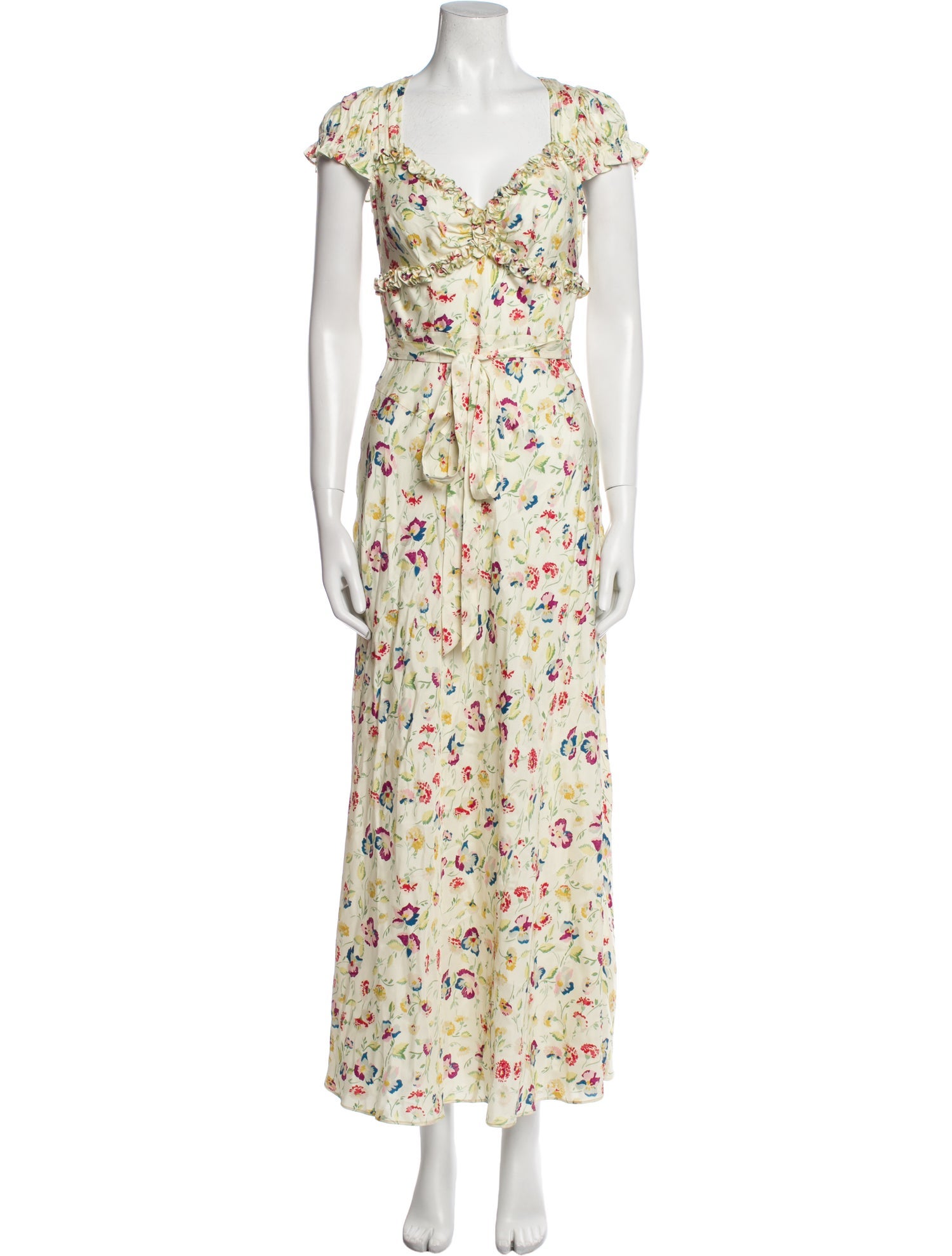 DÔEN Floral Print Long Dress