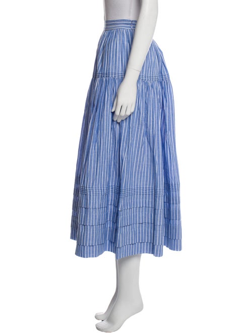DÔEN Striped Midi Length Skirt