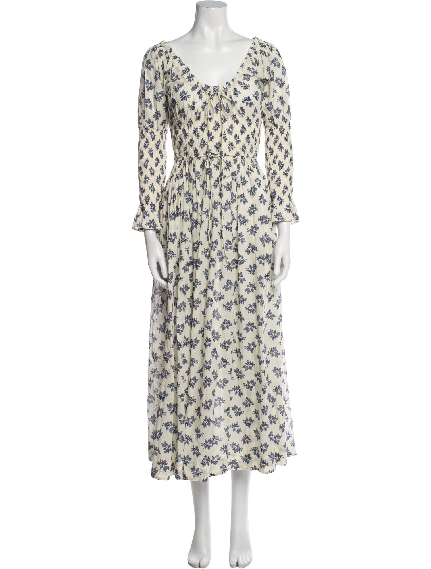 DÔEN Floral Print Long Dress