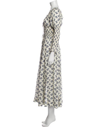 DÔEN Floral Print Long Dress