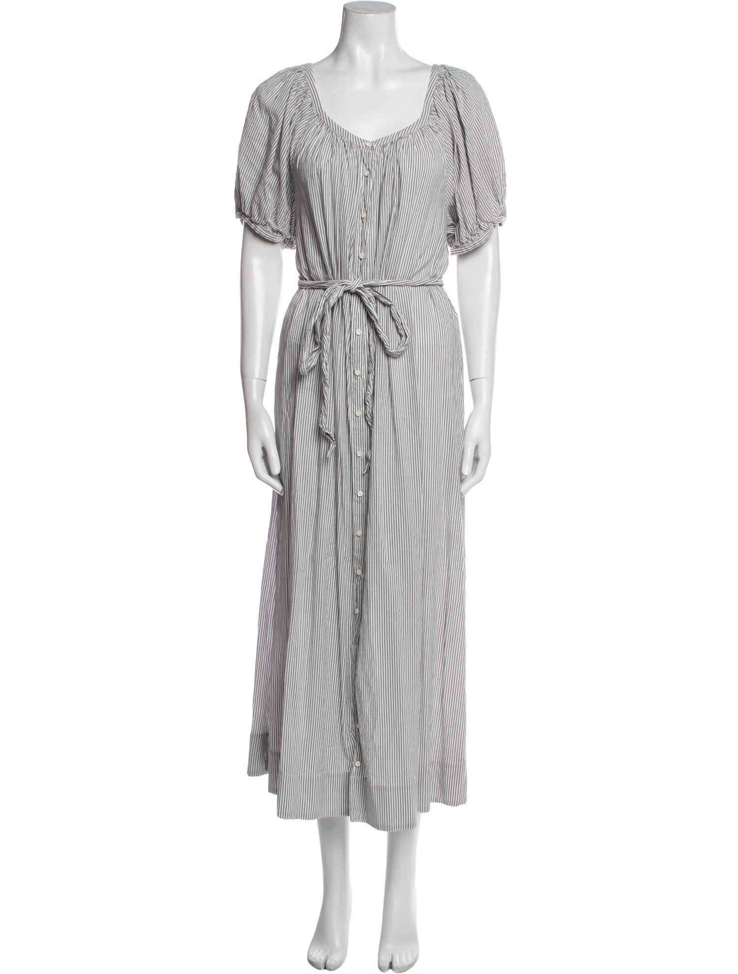 DÔEN Striped Long Dress