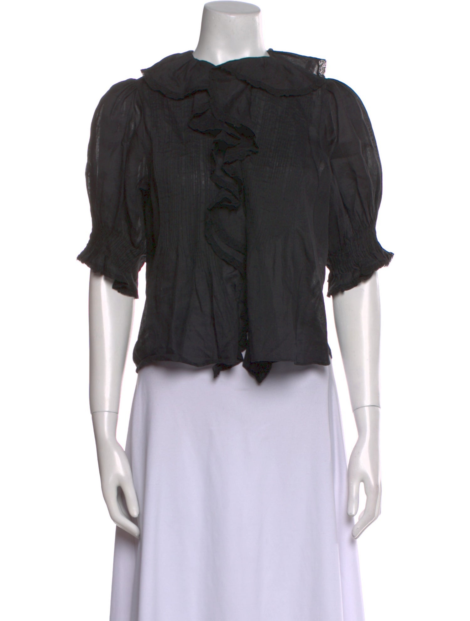 DÔEN Crew Neck Short Sleeve Crop Top