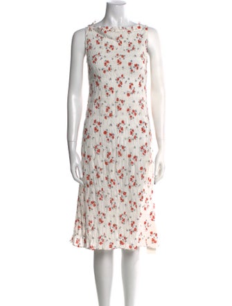 DÔEN Floral Print Knee-Length Dress