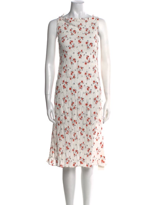 DÔEN Floral Print Knee-Length Dress
