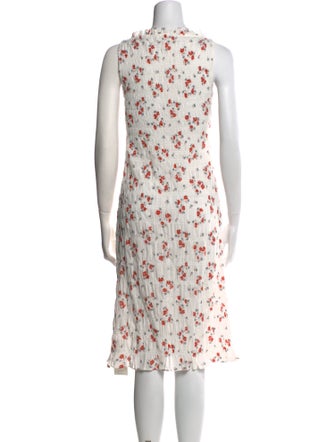 DÔEN Floral Print Knee-Length Dress