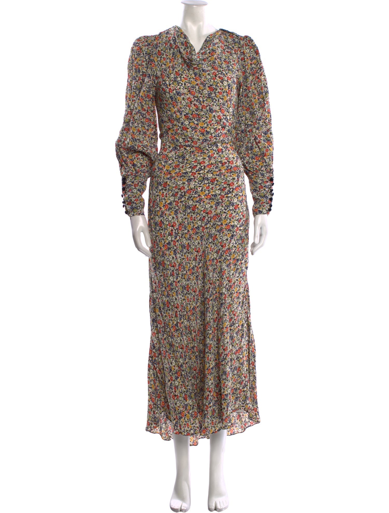 DÔEN Floral Print Long Dress w/ Tags