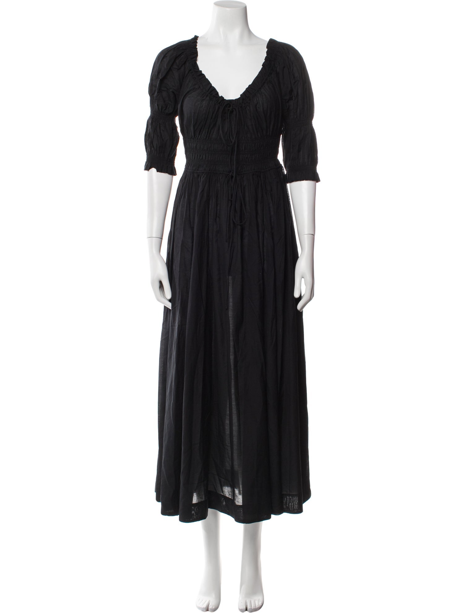 DÔEN V-Neck Long Dress