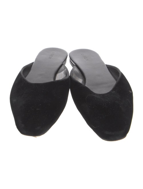 DÔEN Velvet Grosgrain Trim Mules