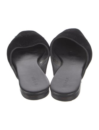 DÔEN Velvet Grosgrain Trim Mules