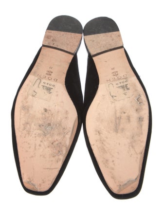 DÔEN Velvet Grosgrain Trim Mules