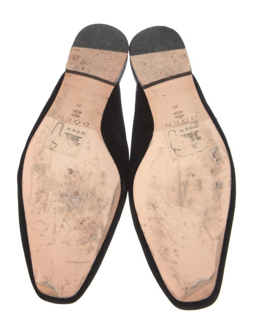 DÔEN Velvet Grosgrain Trim Mules