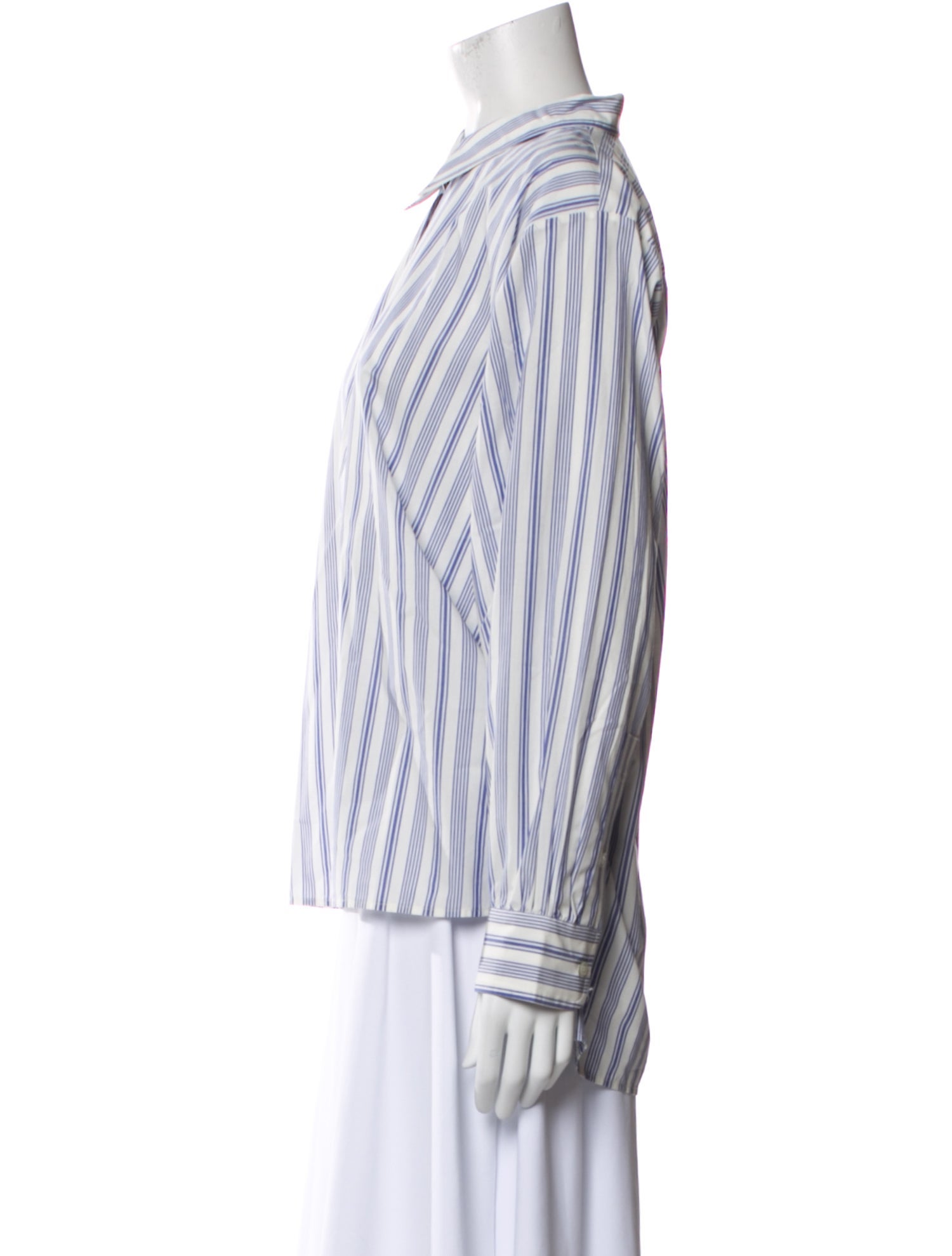 DÔEN Striped Long Sleeve Button-Up Top w/ Tags