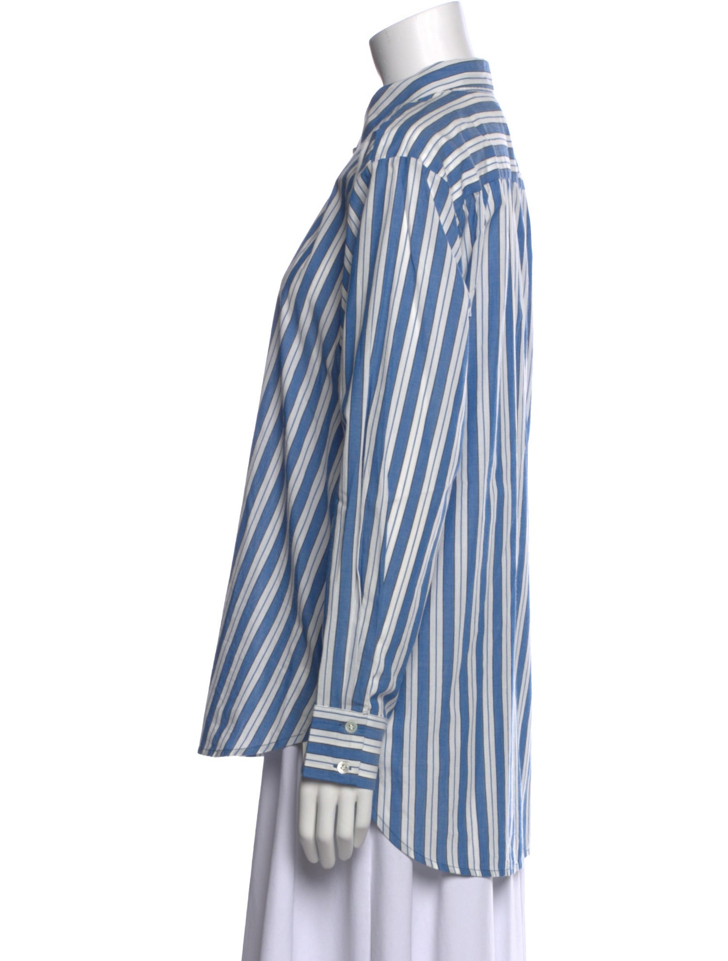 DÔEN Striped Long Sleeve Button-Up Top w/ Tags