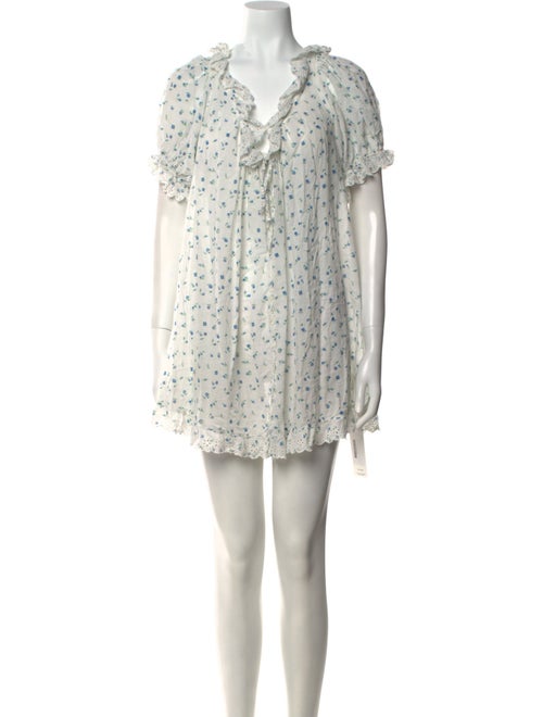 DÔEN Floral Print Mini Dress