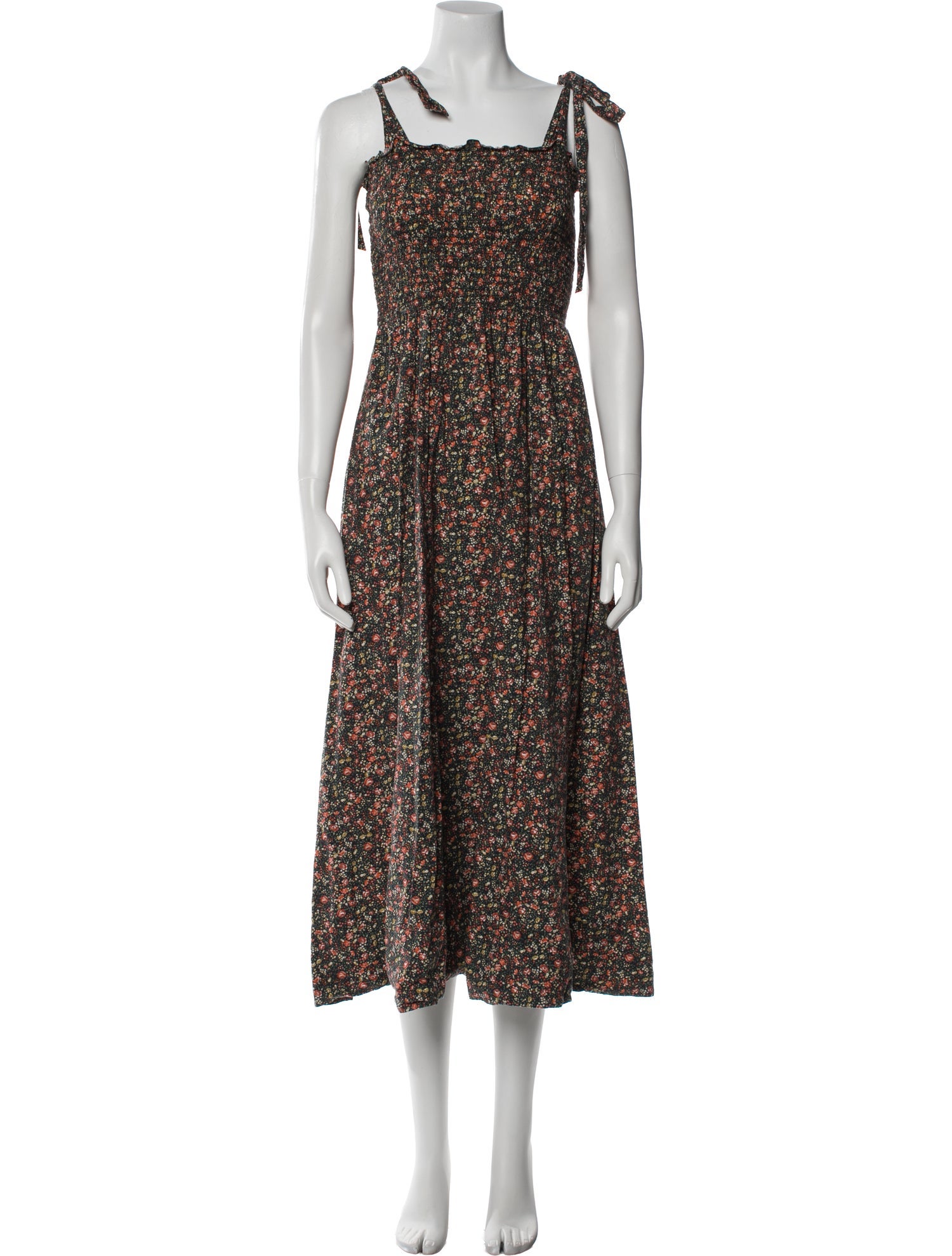 DÔEN Floral Print Long Dress