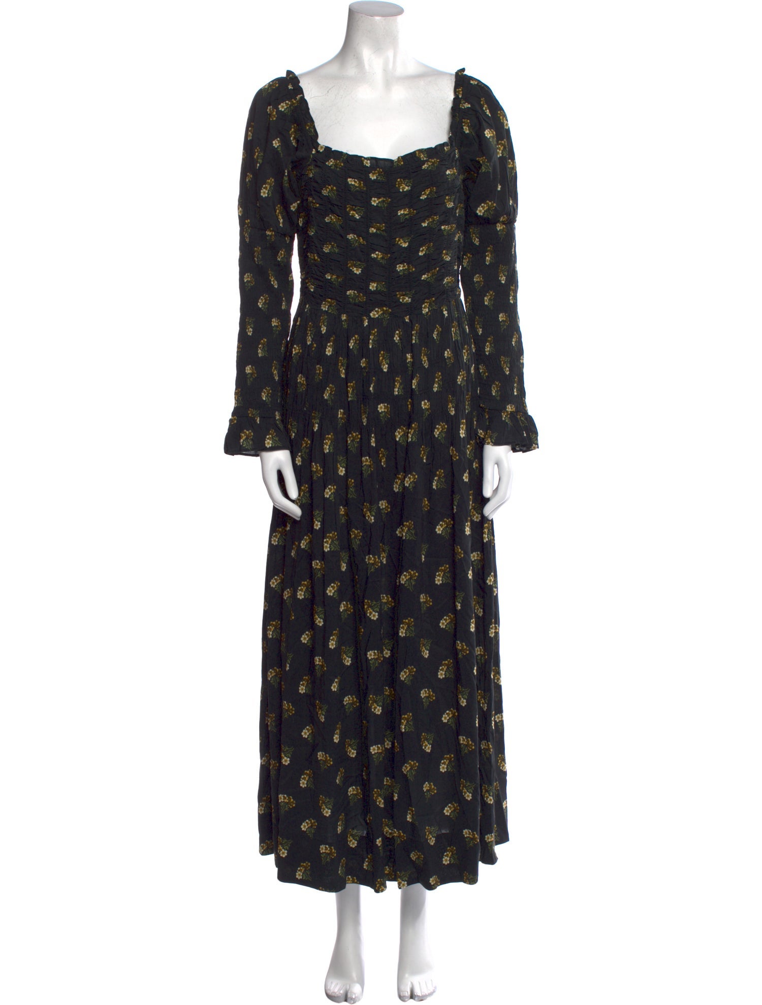 DÔEN Floral Print Long Dress w/ Tags