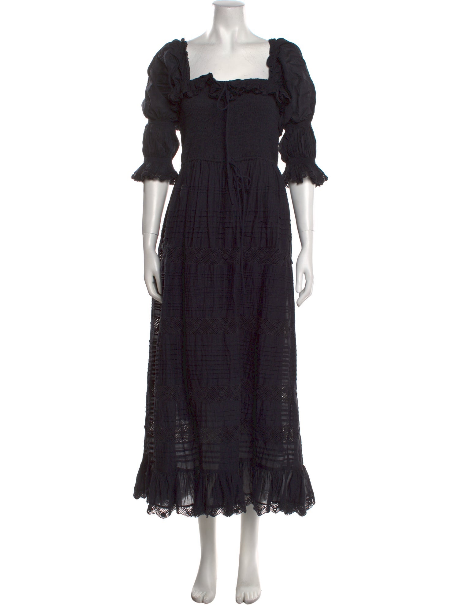 DÔEN Square Neckline Long Dress