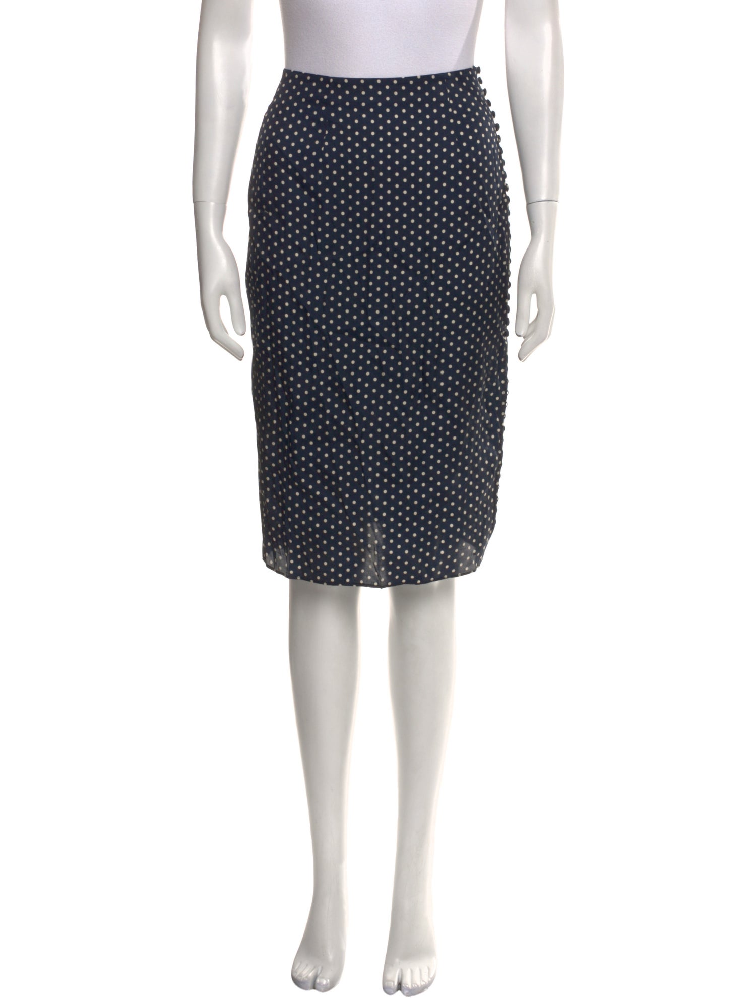 DÔEN Silk Knee-Length Skirt