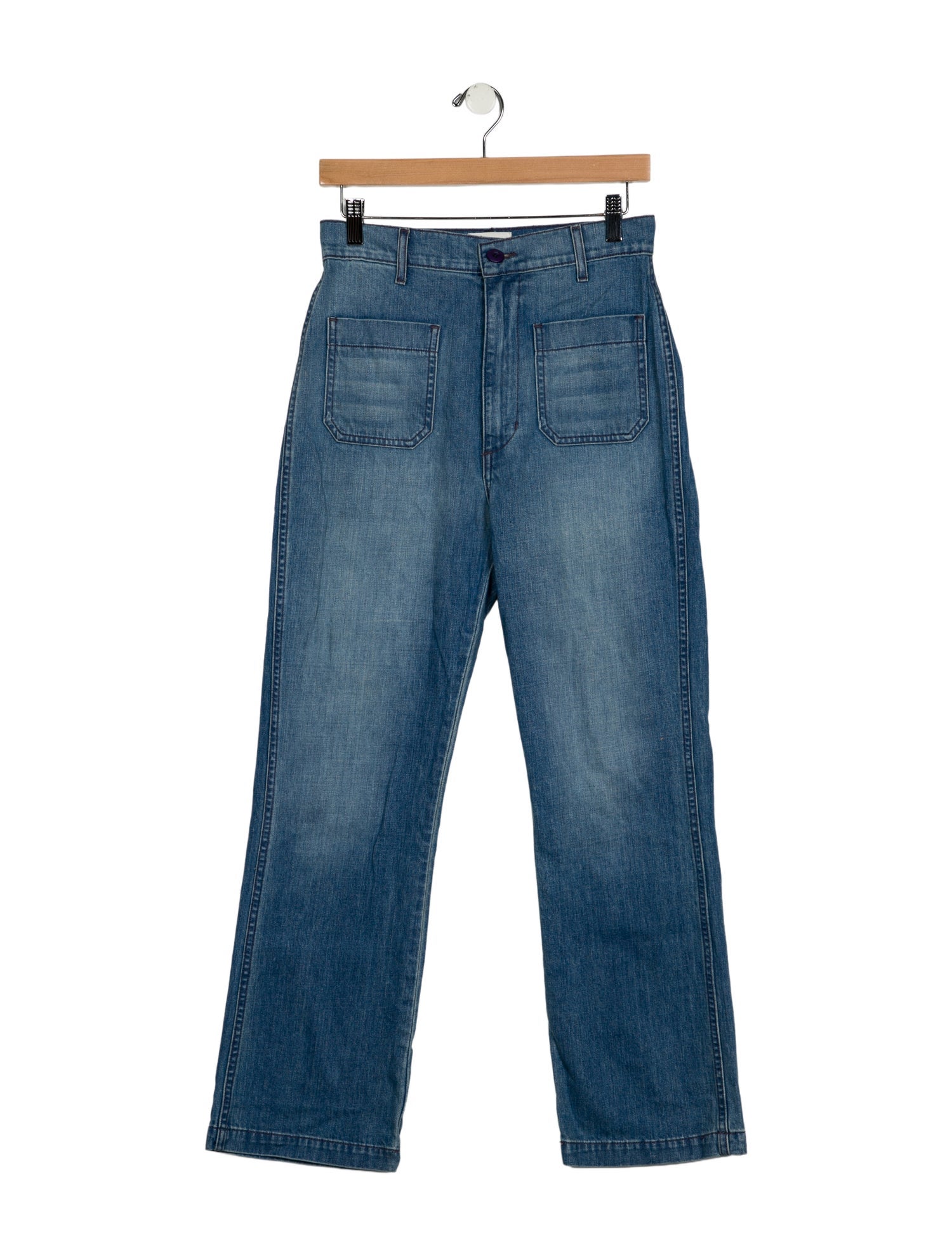 DÔEN High-Rise Straight Leg Jeans