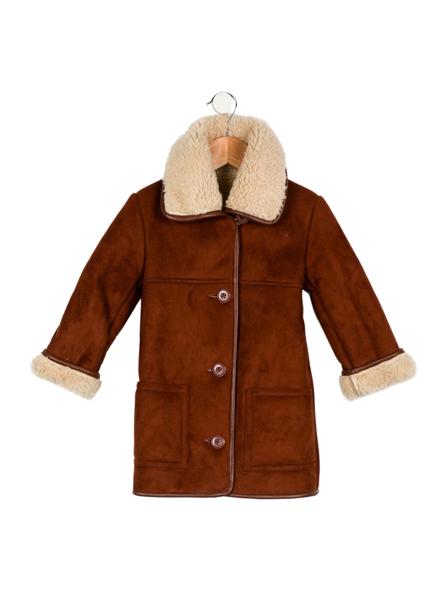 DÔEN Toddler Girls' Suede Little Woodland Coat W/Tags