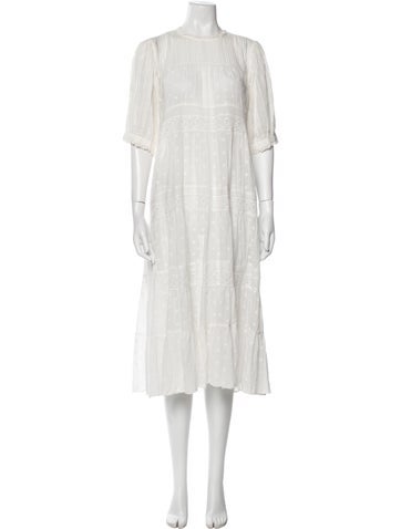 Dôen Dresses Crew Neck Long Dress L