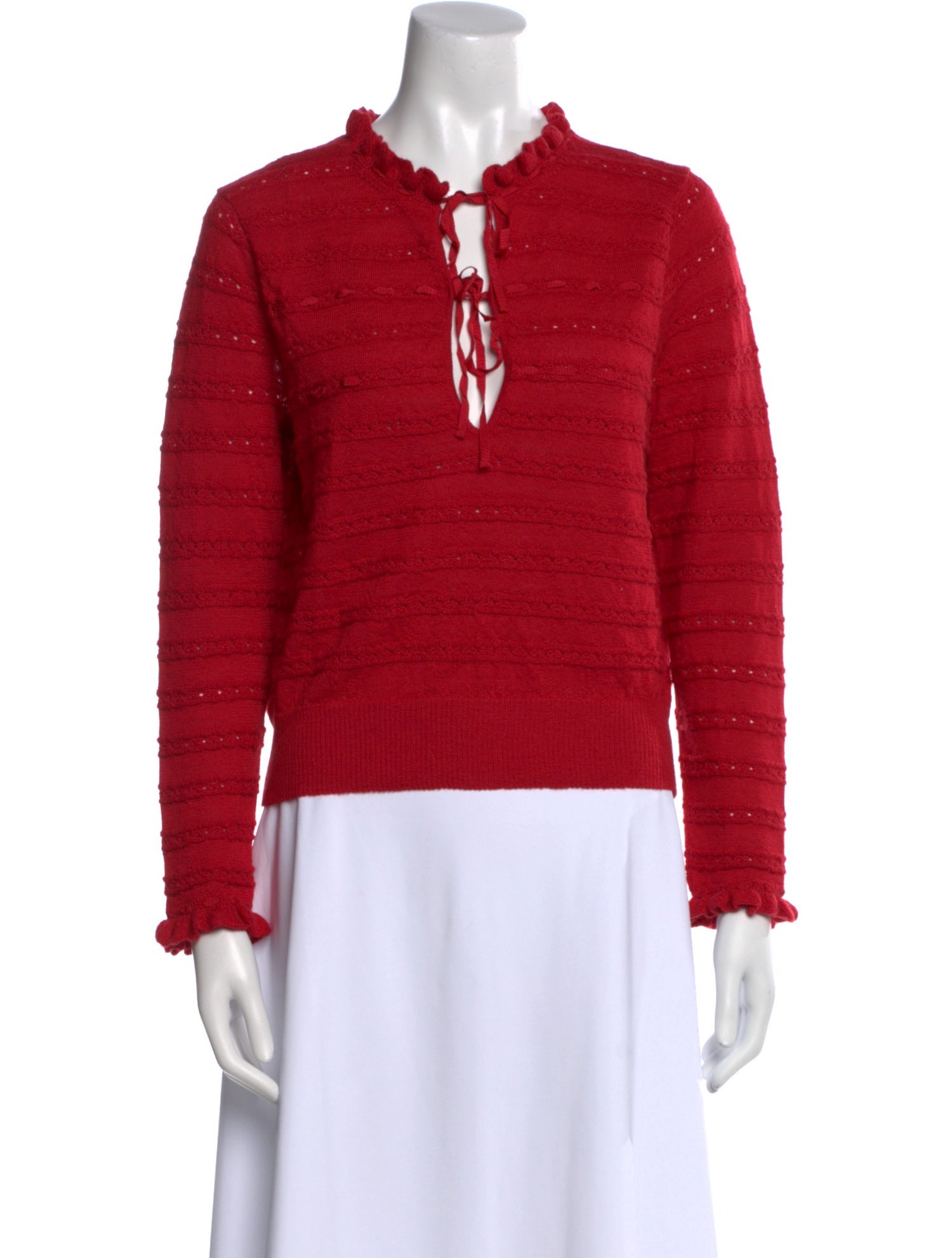 DÔEN Baby Alpaca Tie Neck Sweater w/ Tags