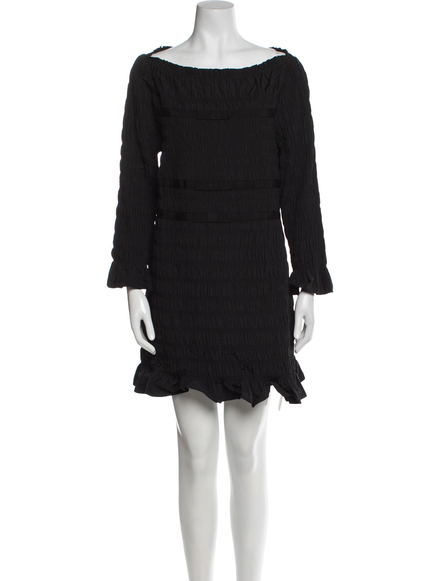 DÔEN Bateau Neckline Mini Dress