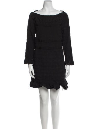 DÔEN Bateau Neckline Mini Dress