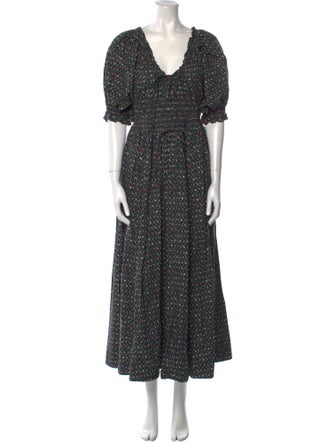 DÔEN Floral Print Long Dress