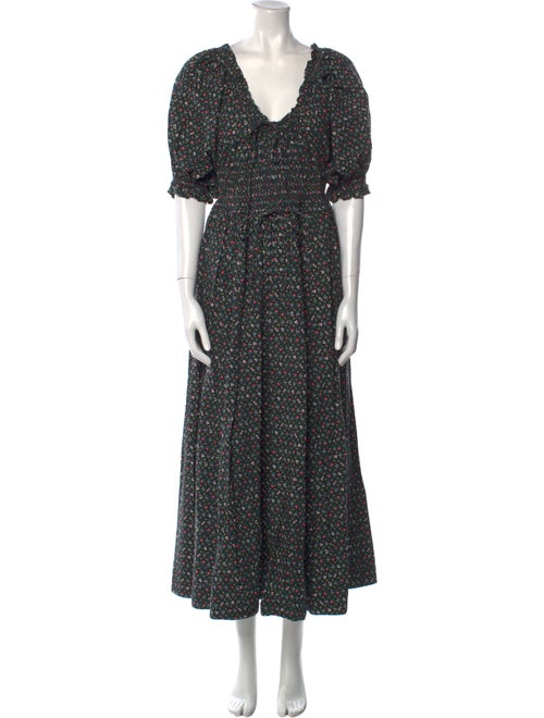 DÔEN Floral Print Long Dress