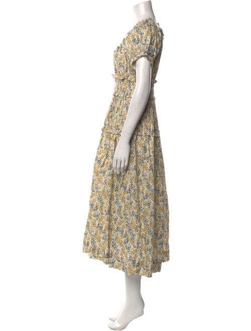 DÔEN Floral Print Knee-Length Dress